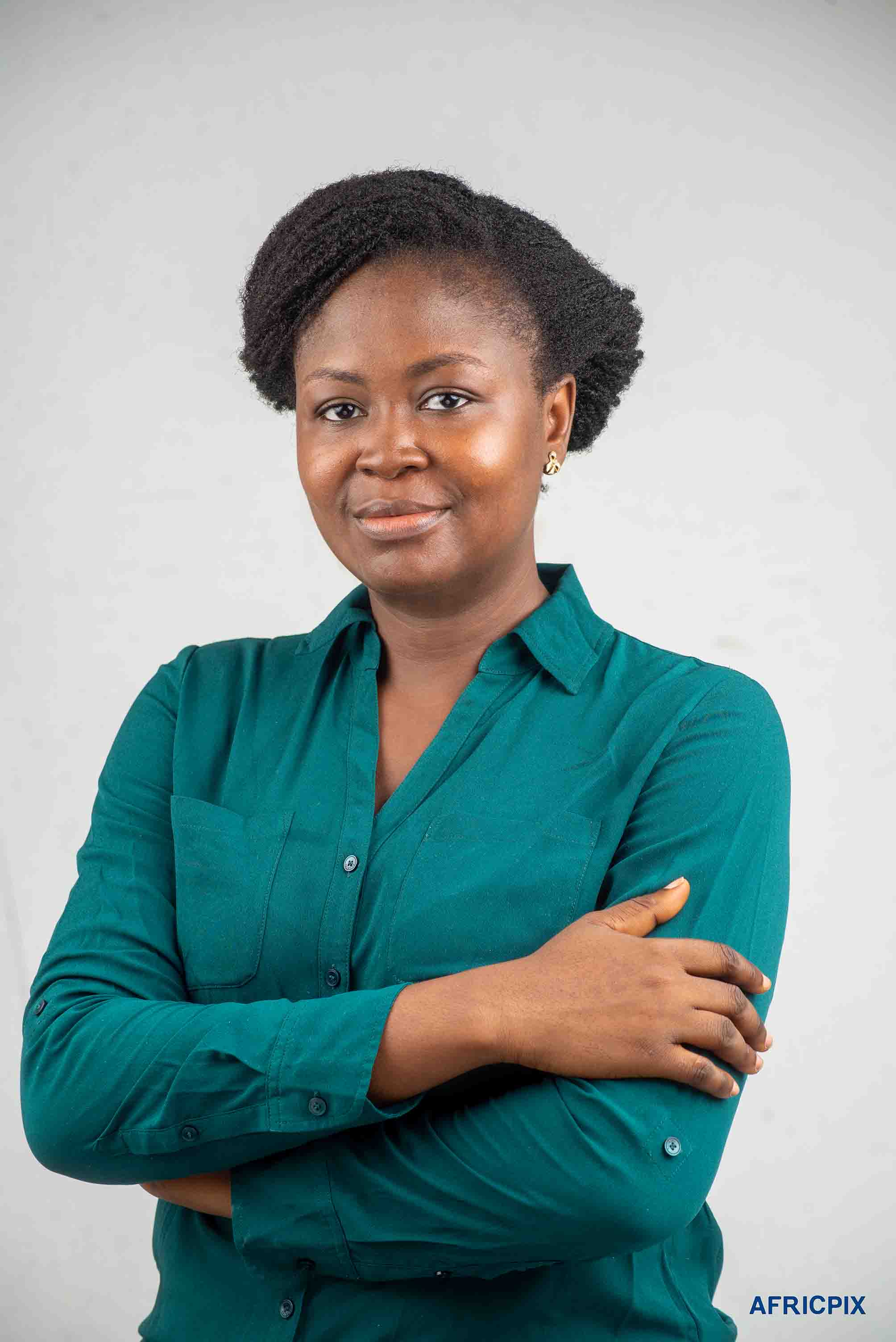 Nigeria Woman Power pose Side View