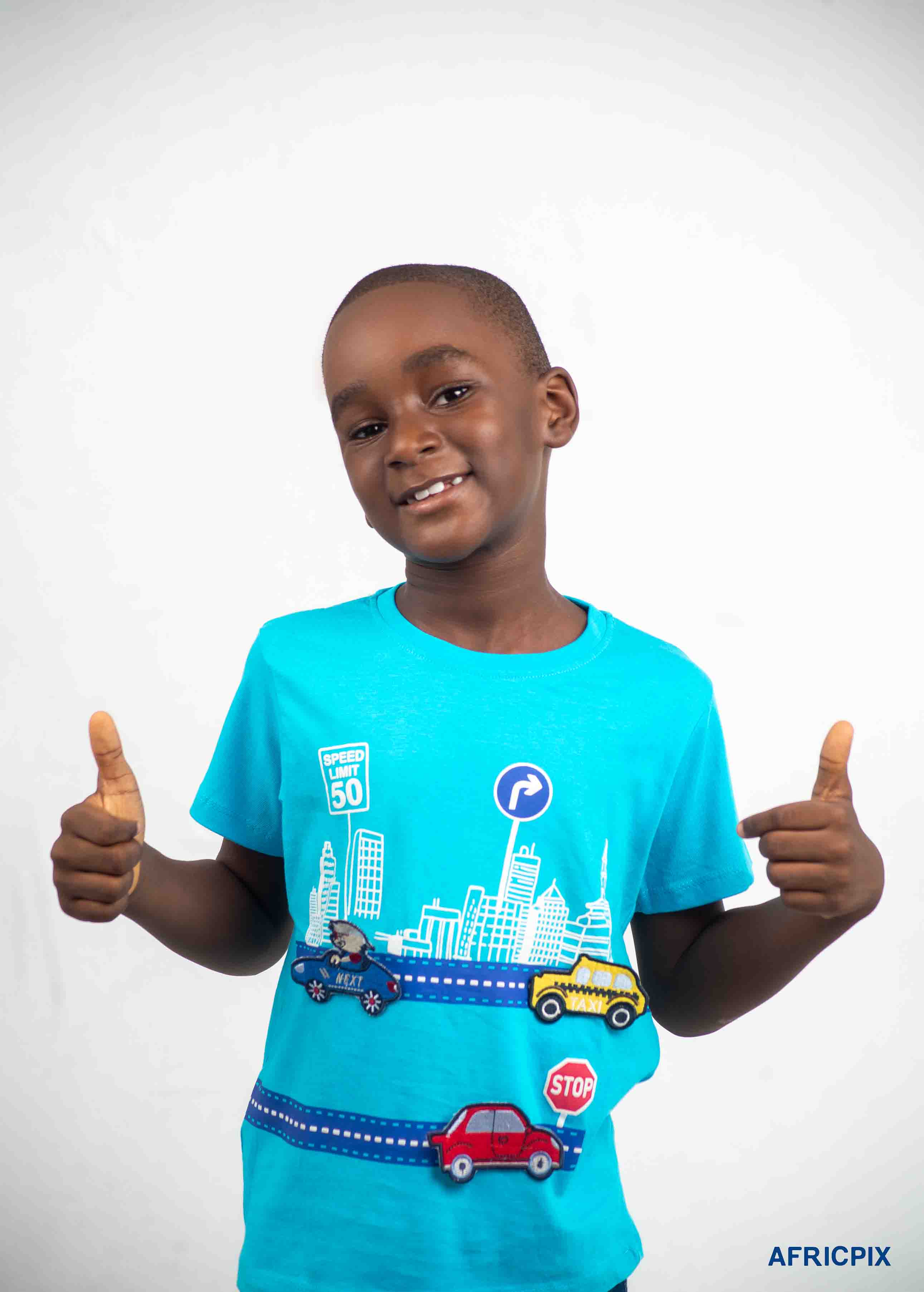 Nigeria Child Boy Thumb Up