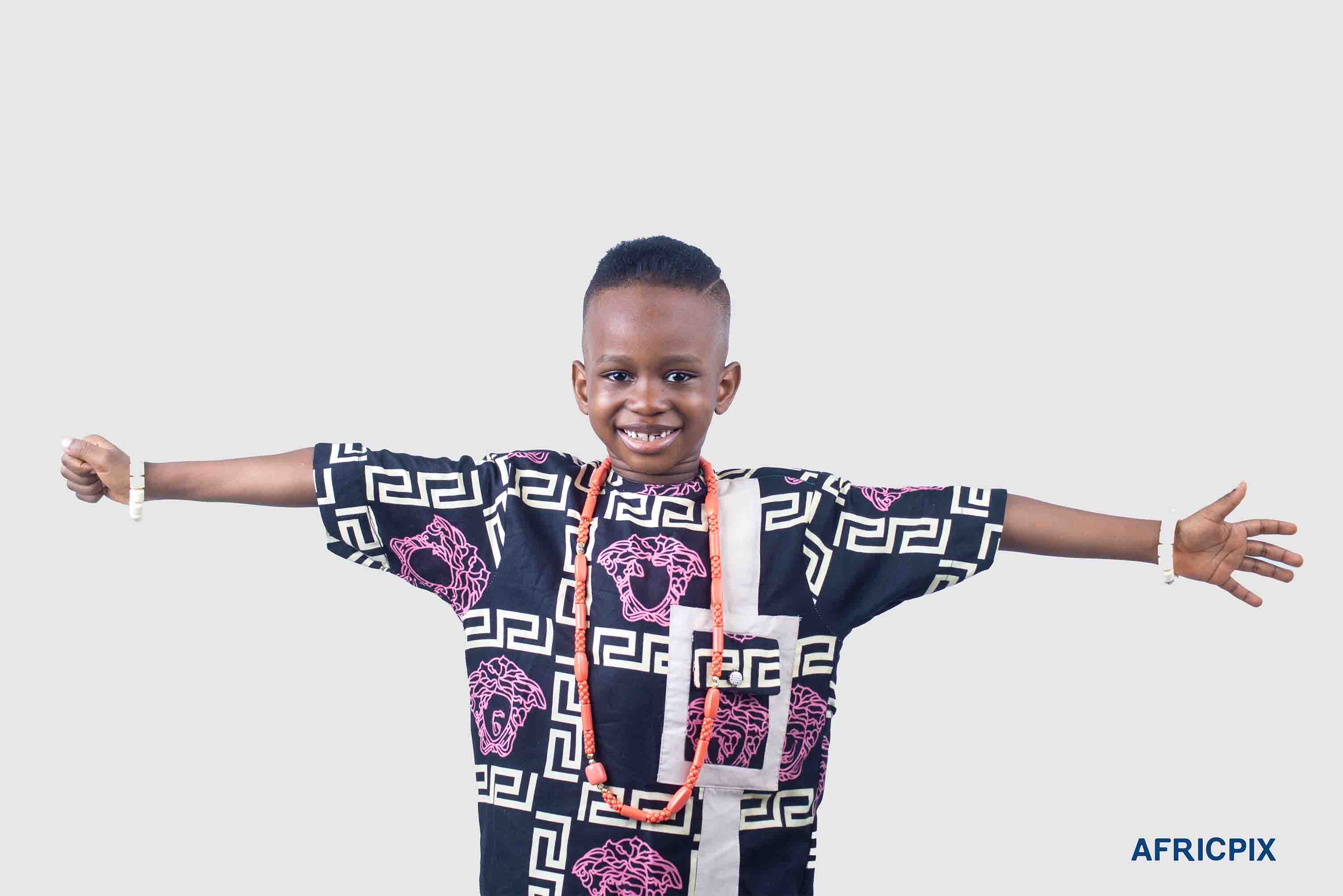 Nigeria Boy Child Wearing Native Attire