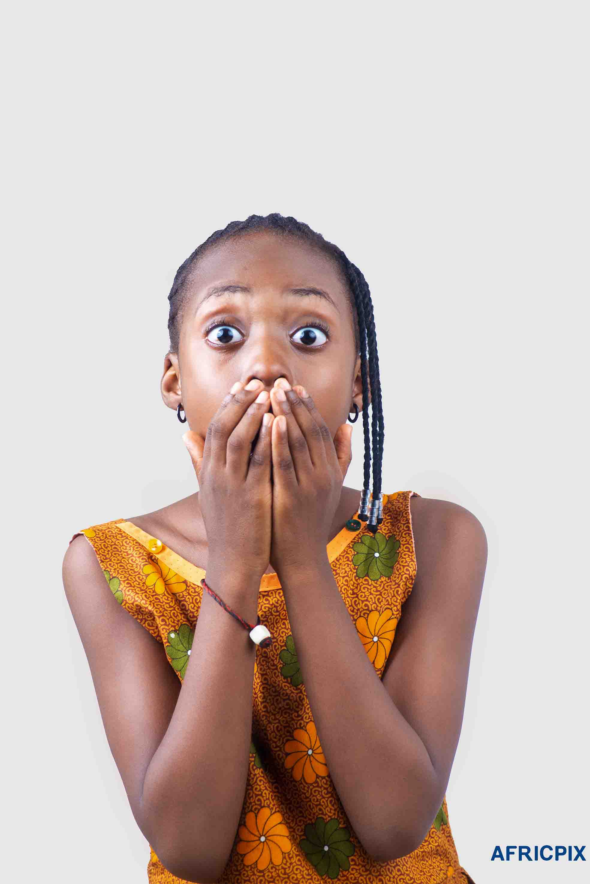 Nigeria Child Girl Wearing Looking Surprise